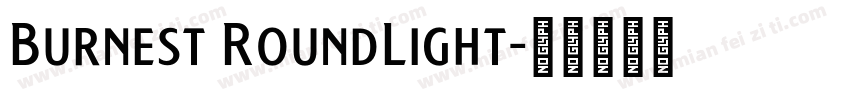 Burnest RoundLight字体转换